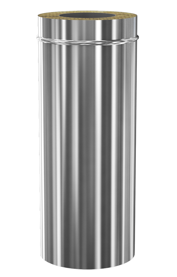 Teava L-250 mm (inox 430/304) izolata pentru cos de fum CORAX d.100-180 mm (inox 430/304)